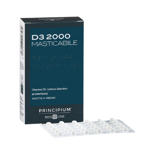 Principium D3 2000 – Растителен Витамин D3 2000 дъвчащи таблетки