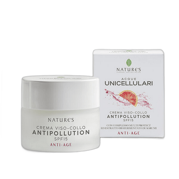 Nature's Acque Unicellulari Antipollution Face Cream SPF15 - Крем за лице със защита от замърсявания и UV лъчи