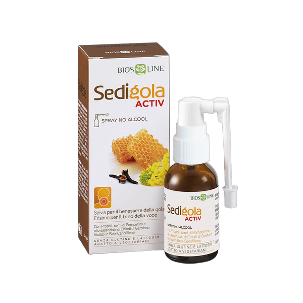 Bios Line Apix Propoli Sedigola Activ Spray – Хранителна добавка за гърло под формата на спрей
