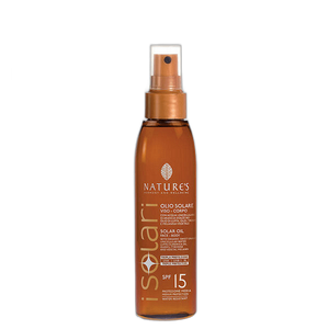 Nature's iSolari Solar Oil SPF15 - Sun protection dry oil for a radiant tan SPF 15